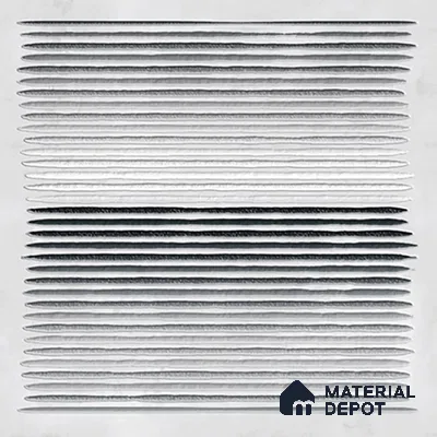 Highlighter Tiles  Tile TL 07240 B Carvino 8002 GLM (Silver) 1 ft x 1 ft Ceramic Matte Finish - 9 mm  | 2 mm Spacer is Mandatory (Sample)
